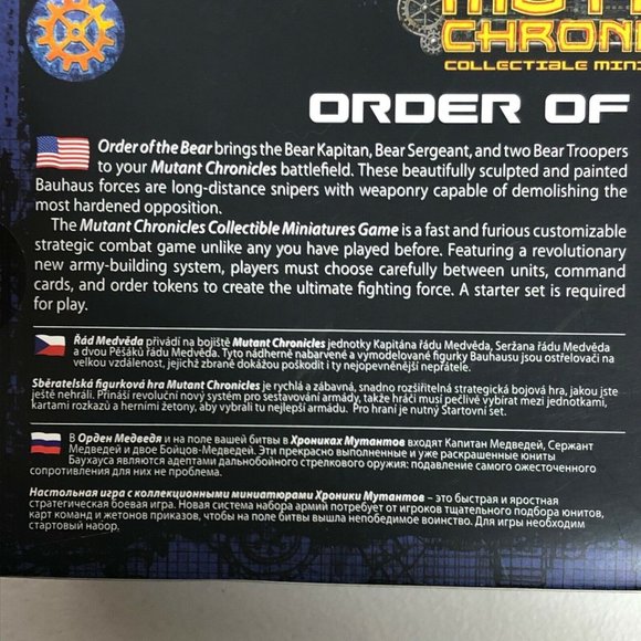 Mutant Chronicles Order of the Bear Sculpted Painted Figures Fantasy Flight Game - Picture 8 of 10